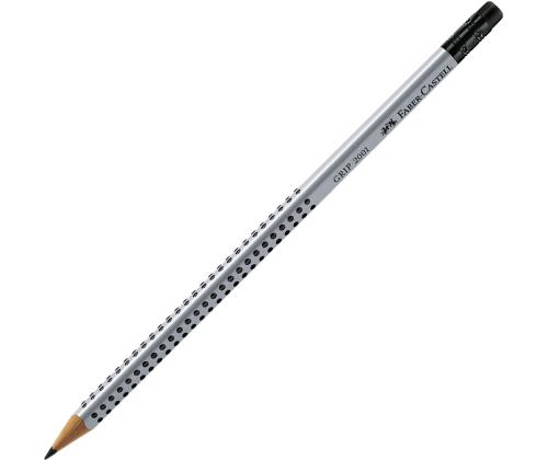 Harilik pliiats FABER-CASTELL Grip 2001 B ergonoomiline teritatud kummiga