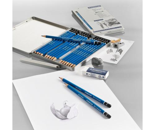 Harilik pliiats STAEDTLER Mars Lumograph 3H kummita