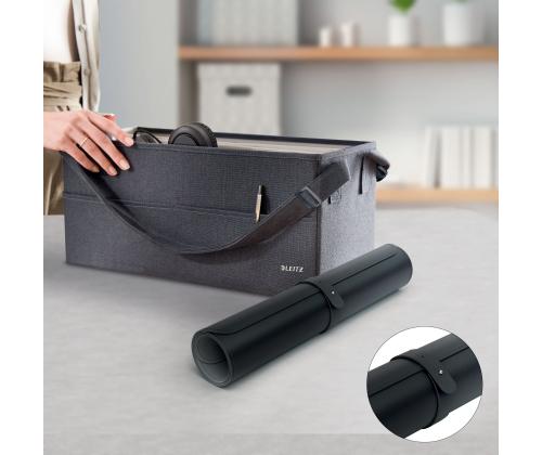 Hiiremattlauamatt LEITZ Large Deskmat 40x80cm Blackmust