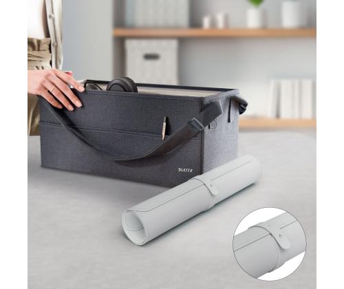 Hiiremattlauamatt LEITZ Large Deskmat 40x80cm Light Greyhelehall