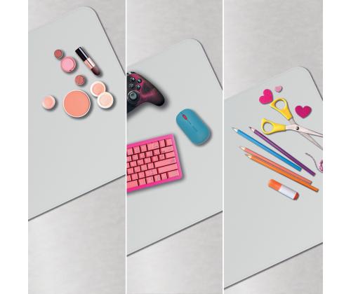 Hiiremattlauamatt LEITZ Large Deskmat 40x80cm Light Greyhelehall