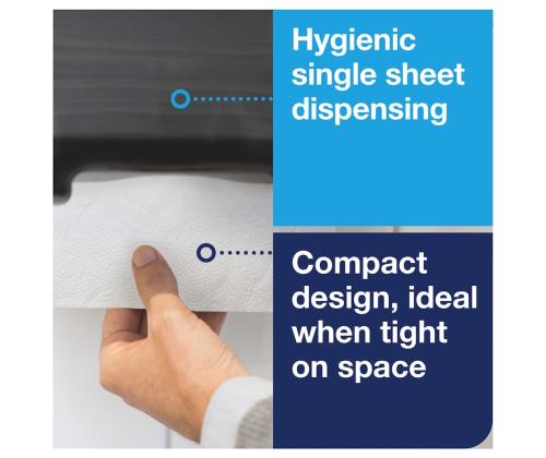 Hoidja lehtkäterätikule TORK  Singlefold Mini Hand Towel must (553108)