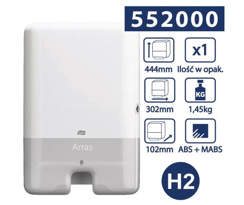 Hoidja lehtkäterätikule TORK Xpress® Multifold H2 valge (552000)	