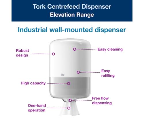 Hoidja rullkäterätikule TORK M2 valge (559000)