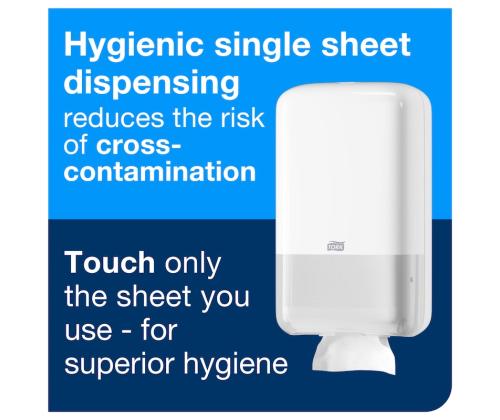 Hoidja tualettpaberile TORK Folded Toilet Paper Dispenser White T3 valge (556000)
