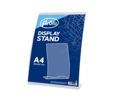 Infolehtede alus lauale A4 FOROFIS (V), painutatud, läbipaistev akrüül