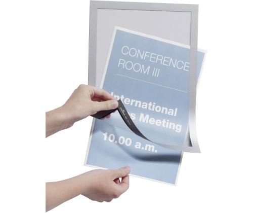 Inforaam magnetiline A4 DURABLE Duraframe iseliimuv hõbedane