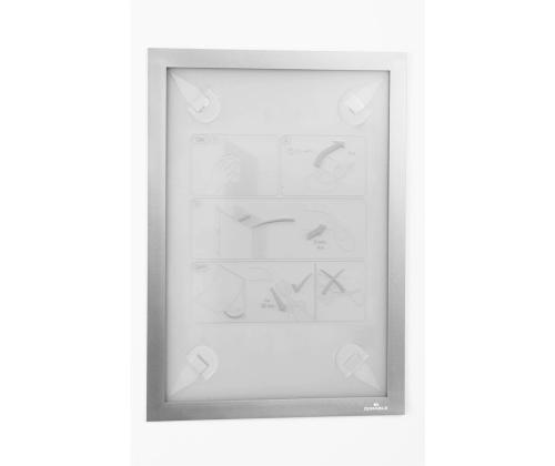 Inforaam magnetiline A4 DURABLE Duraframe Wallpaper hõbedane