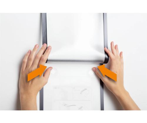 Inforaam magnetiline A4 DURABLE Duraframe Wallpaper hõbedane