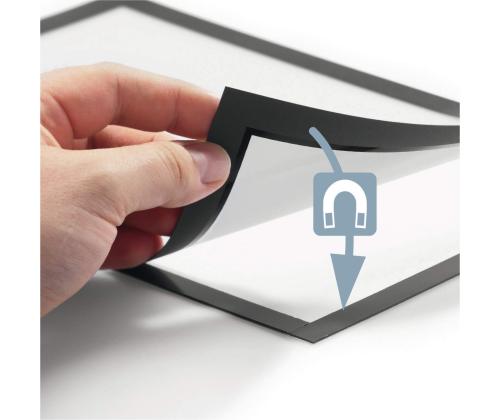 Inforaam magnetiline iseliimuv A4 DURABLE Duraframe must 2tk