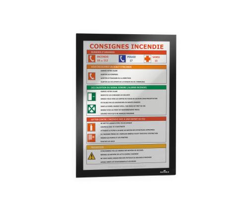 Inforaam magnetiline iseliimuv A4 DURABLE Duraframe must 2tk