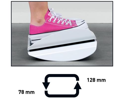 Jalatugi LEITZ Ergo WOW, ergonoomiline, plast-must matt 508x135x300mm 3.16kg