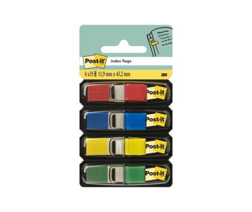Järjehoidja 12x43mm POST-IT 683-4 4 värvi pakis