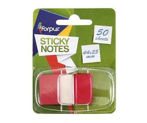 Järjehoidja Forpus 44x25mm 50tk pakis punane