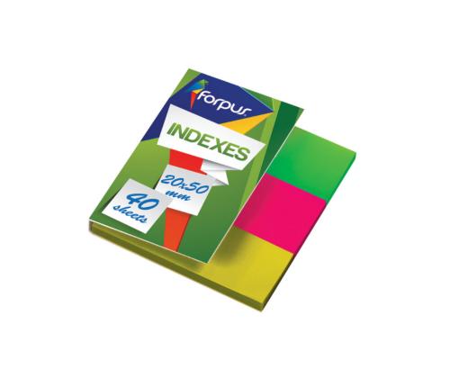 Järjehoidja plastist 20x50mm 3 värvi FORPUS