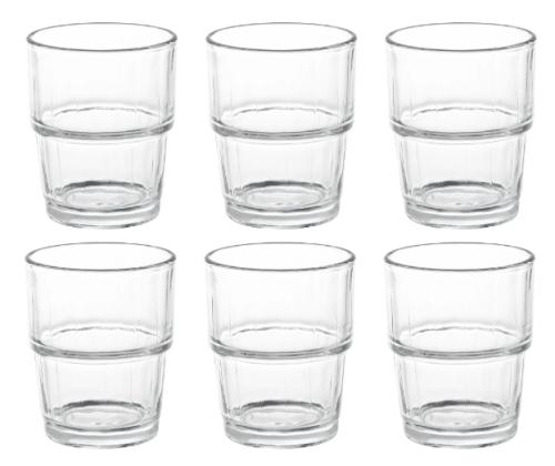 Joogiklaas MAKU ladustatav 22cl 6tk