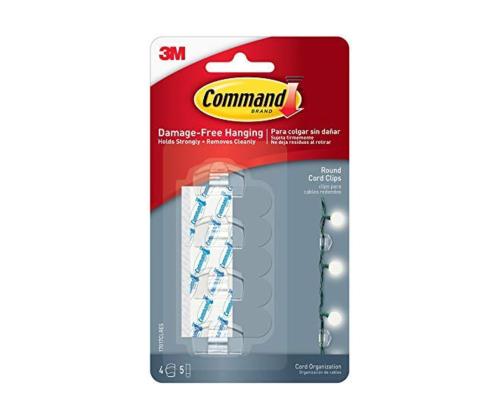 Juhtmeklamber Command 17017CLR läbipaistvad 4tkpk