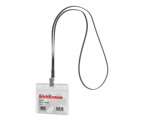 Kaardihoidja ERICH KRAUSE 95x58mm kaelapaelaga horisontaalne hall