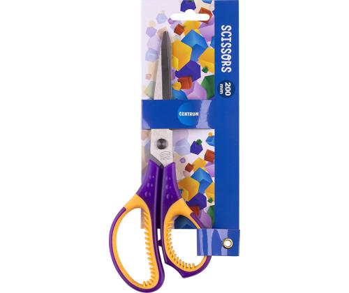 Käärid 20cm CENTRUM kummeeritud käepidemega assortii