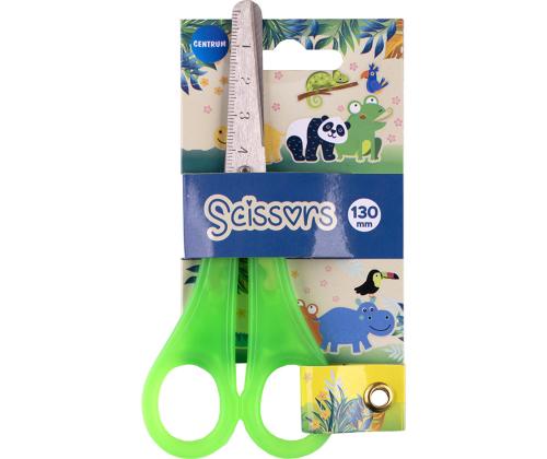 Käärid CENTRUM Zoo 13cm lastele tömbi otsaga, assortii