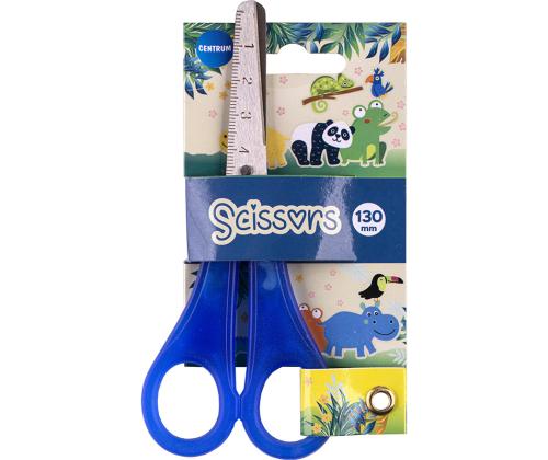 Käärid CENTRUM Zoo 13cm lastele tömbi otsaga, assortii