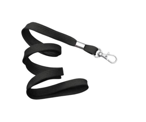 Kaelapael kiirkarabiiniga must