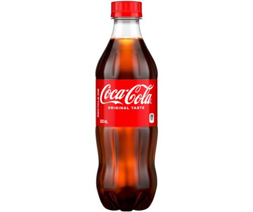 COCA-COLA 0,5L plastpudelis