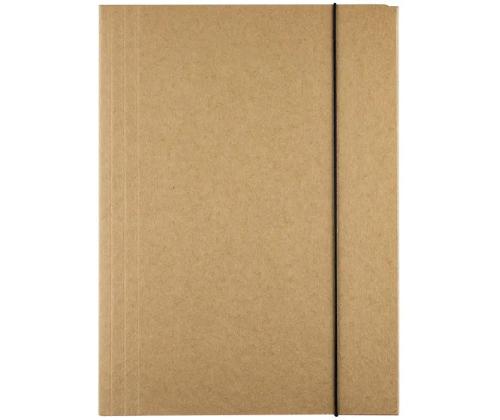 Kartongmapp kummiga A4 naturaalne beež