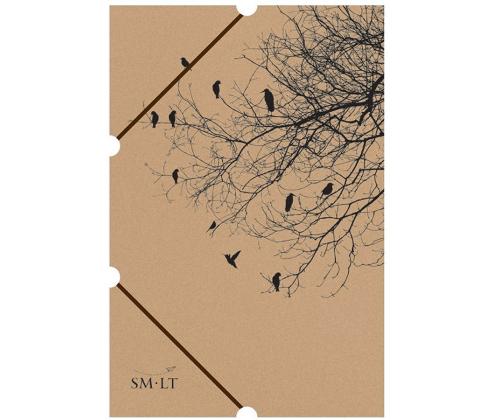 Kartongmapp kummiga SMLT A3 helepruun