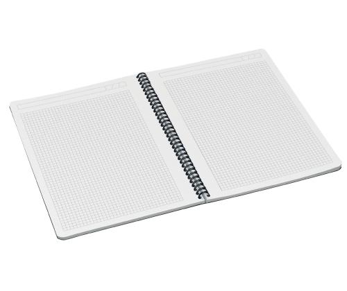 Kaustik spiraalköites A4 ruuduline kartongkaaned LEITZ Office 90 lehte hall