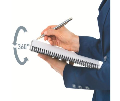 Kaustik spiraalköites A5 jooneline kartongkaaned LEITZ Office 90 lehte sinine