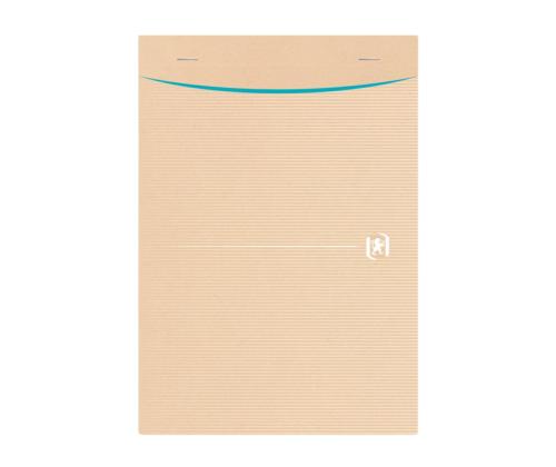 Kaustik klamberköites ülevalt A5 ruuduline OXFORD Touareg Recycled 80 lehte