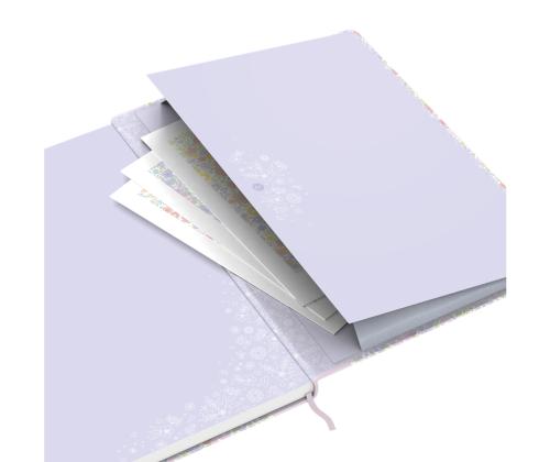 Kaustik raamatköites A5 ruuduline OXFORD Floral 80 lehte