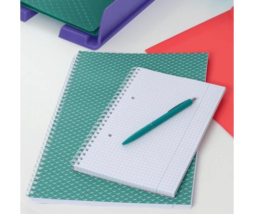 Kaustik spiraalköites A4 ruuduline ESSELTE Colour´Breeze perf., augustatud kartongkaaned 80 lehte