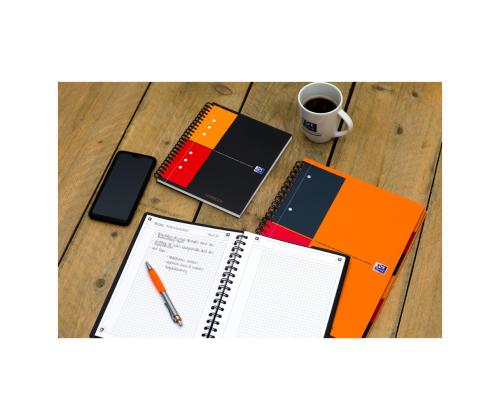 Kaustik spiraalköites A4+ ruuduline OXFORD International Activebook plastkaaned 80 lehte