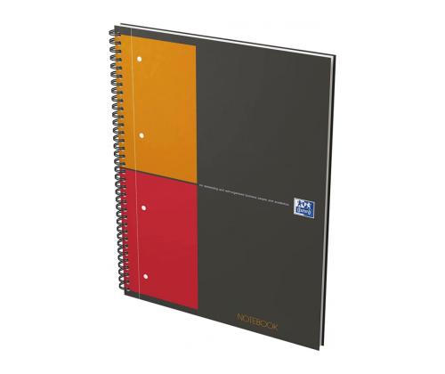 Kaustik spiraalköites A4+ ruuduline OXFORD International Notebook kartongkaaned 80 lehte