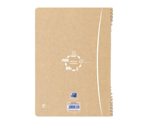 Kaustik spiraalköites A4 ruuduline OXFORD Touareg Recycled 50 lehte