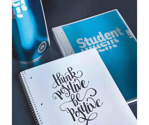 Kaustik spiraalköites A4 täpisisu BRUNNEN Student perf.-ga kartongkaaned 80 lehte