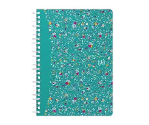 Kaustik spiraalköites A5 jooneline OXFORD Floral 60l