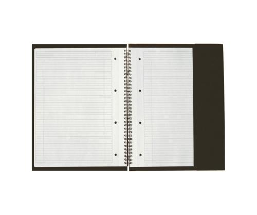 Kaustik spiraalköites A5+ jooneline OXFORD Meetingbook kummiga plastkaaned 80 lehte