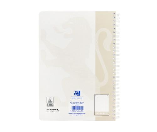 Kaustik spiraalköites A5+ jooneline OXFORD Touch kartongkaaned beež 70 lehte