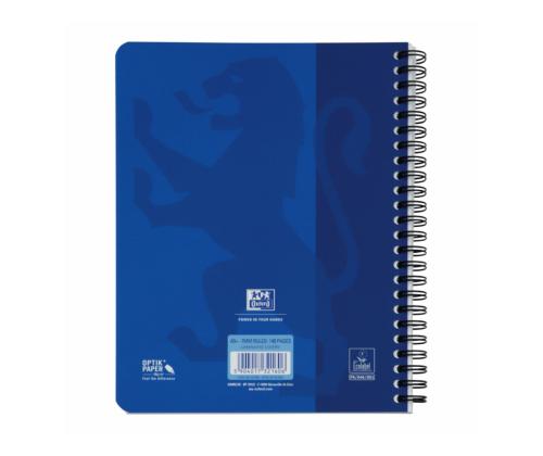 Kaustik spiraalköites A5+ jooneline OXFORD Touch kartongkaaned sinine 70 lehte