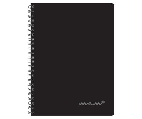 Kaustik spiraalköites A5 jooneline värvivalik MEMO 60 lehte