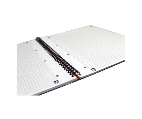 Kaustik spiraalköites A5+ ruuduline OXFORD Meetingbook kummiga plastkaaned 80 lehte