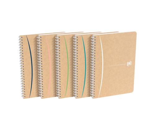 Kaustik spiraalköites A5 ruuduline OXFORD Touareg Recycled 50 lehte