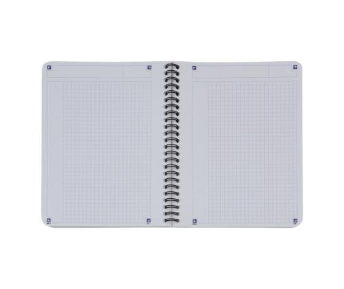 Kaustik spiraalköites A5+ ruuduline OXFORD Touch kartongkaaned must 70 lehte