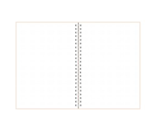 Kaustik spiraalköites A5 täpisisu kartongkaaned 60 lehte