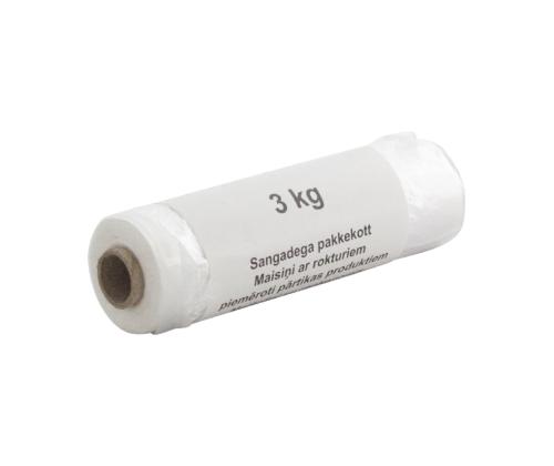 Kilekotirull sangadega läbipaistav (3kg) 250tk rullis