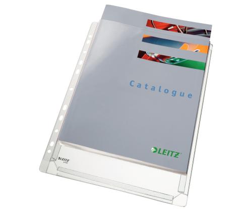 Kiletasku köidetav A4 LEITZ klapiga kuni 200 lehele U-tasku 170mic 5tk pakis