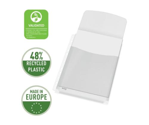 Kiletasku köidetav A4 LEITZ klapiga kuni 200 lehele U-tasku 170mic 5tk pakis